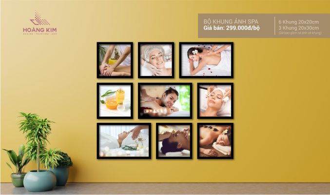 BỘ KHUNG TRANH TRANG TRÍ SPA
